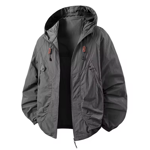 Carter™ - Waterproof Windbreaker Jacket with Adjustable Hood for Outdoor Adventures