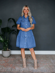 Lou | Denim Dress with Pockets