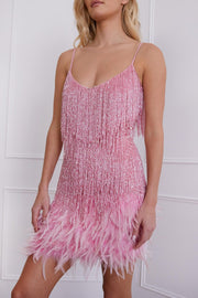 Marina | Party Dress with Sequins and Fringes
