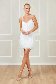 Marina | Party Dress with Sequins and Fringes