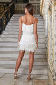 Marina | Party Dress with Sequins and Fringes