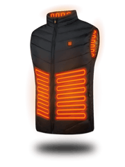 Layla™ - Enhanced Two-Touch Heated Vest with 15 Heat Zones and LED Controller