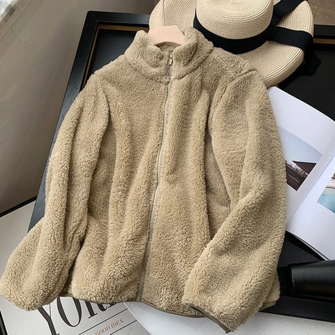 Riley™ - Snuggly Teddy Coat with Zip Closure