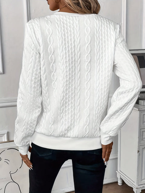 Chic Kimberly Sweater with Trendy Zipper Detail