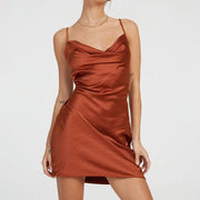 Aubrey™ - Chic Satin Slip Dress
