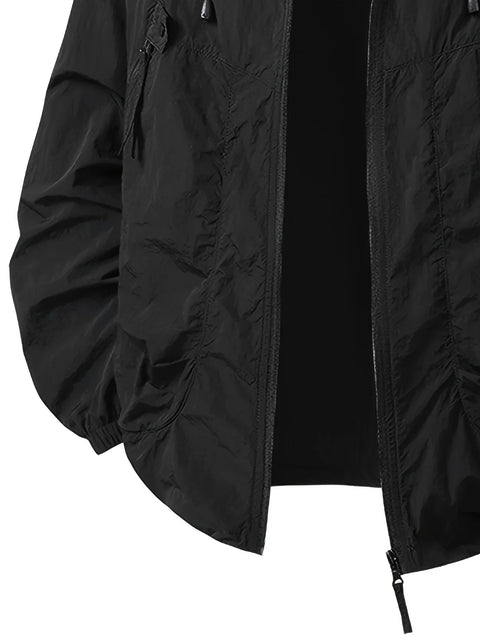 Carter™ - Waterproof Windbreaker Jacket with Adjustable Hood for Outdoor Adventures