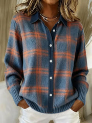Leandra™ | Cozy plaid cardigan