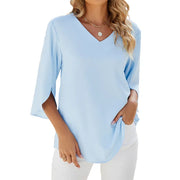 Belinda™ | Elegant V-Neck Blouse