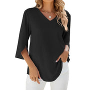Belinda™ | Elegant V-Neck Blouse