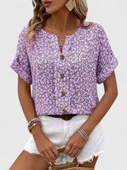 Sabine - Elegant Floral Summer Top