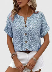 Sabine - Elegant Floral Summer Top