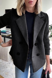 Sorelle - Chic Knit-Sleeve Blazer for Effortless Style