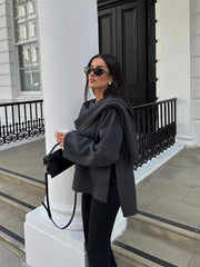 Avery™ - Elegant Luxe Cape Coat