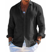 Tom - Casual Solid Color Lapel Shirt