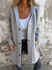Scarlett™ - Chic Single Breasted Hoodie Jacket