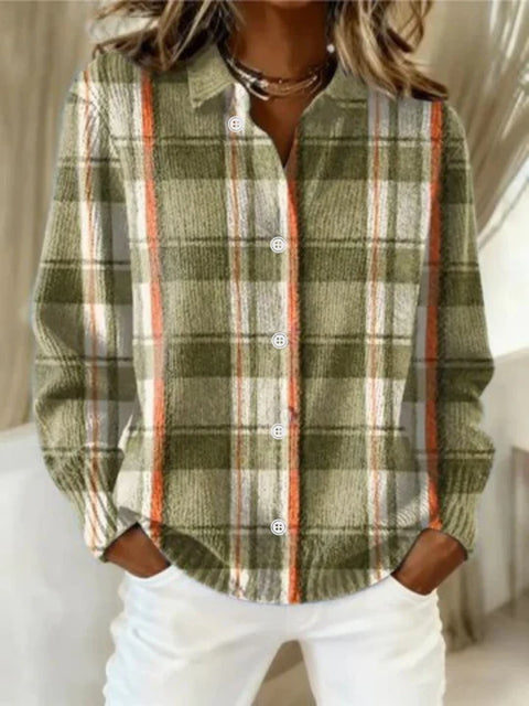 Leandra™ | Cozy plaid cardigan