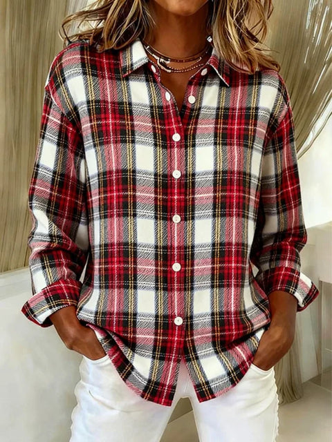 Leandra™ | Cozy plaid cardigan