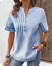 Monroe™ | Striped Soft Blouse