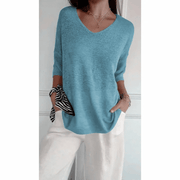 Loraine - Chic V-Neck Blouse