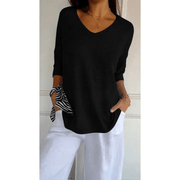 Loraine - Chic V-Neck Blouse