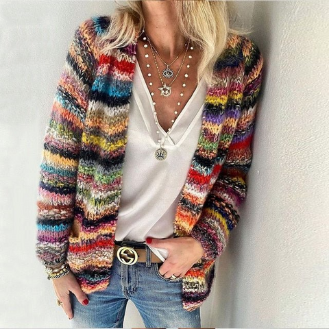 Layla™ - Cozy, Colorful Cardigan