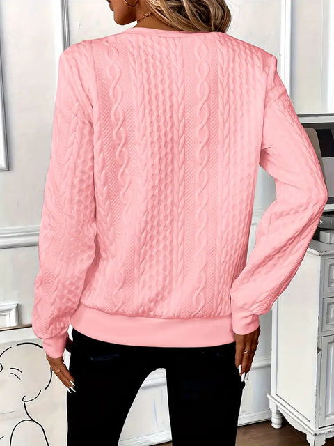 Chic Kimberly Sweater with Trendy Zipper Detail