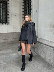 Avery™ - Elegant Luxe Cape Coat