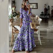 Crizza™ – Bohemian Floral Tiered Maxi Dress
