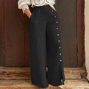 Emily™ - Cozy Plus Size Wide Leg Lounge Pants