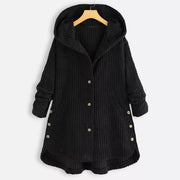 Aria™ - Cozy Ribbed Hooded Jacket