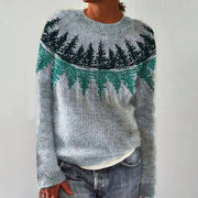 Lexi - Retro Nordic Pattern Fall Sweater