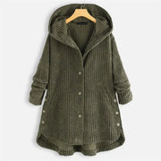 Aria™ - Cozy Ribbed Hooded Jacket
