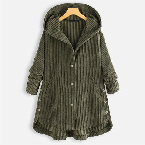 Aria™ - Cozy Ribbed Hooded Jacket