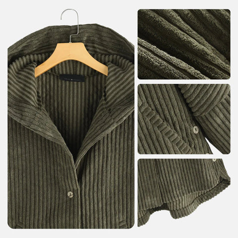 Aria™ - Cozy Ribbed Hooded Jacket
