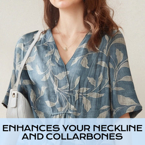 Amira – Soft V-Neck Floral Midi Dress