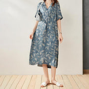 Amira – Soft V-Neck Floral Midi Dress