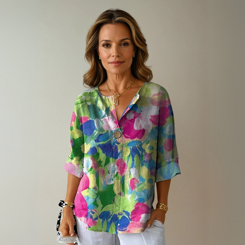 Arlene - Elegant Floral Blouse