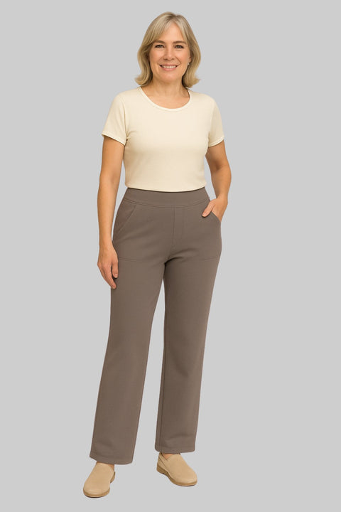 Avery™ | Soft Jersey Straight-Leg Pants